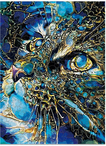 Houten Puzzel - Kattenblik