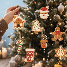 Afbeelding in Gallery-weergave laden, Kerstornamenten Schilderen op Nummers – Kerstkoekjes Kit