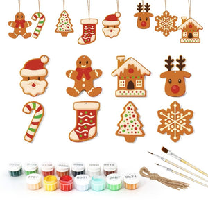 Kerstornamenten Schilderen op Nummers – Kerstkoekjes Kit