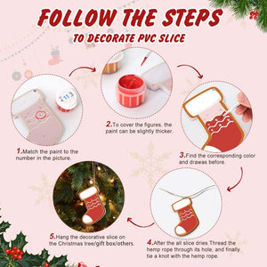 Kerstornamenten Schilderen op Nummers – Kerstkoekjes Kit