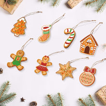 Afbeelding in Gallery-weergave laden, Kerstornamenten Schilderen op Nummers – Suikerstok Kerstkoekjes Kit Figured&#39;Art