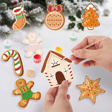 Afbeelding in Gallery-weergave laden, Kerstornamenten Schilderen op Nummers – Suikerstok Kerstkoekjes Kit