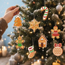 Afbeelding in Gallery-weergave laden, Kerstornamenten Schilderen op Nummers – Suikerstok Kerstkoekjes Kit