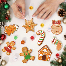 Afbeelding in Gallery-weergave laden, Kerstornamenten Schilderen op Nummers – Suikerstok Kerstkoekjes Kit