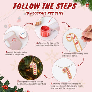 Kerstornamenten Schilderen op Nummers – XMAS Letters Kit