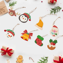 Afbeelding in Gallery-weergave laden, Kerstornamenten Schilderen op Nummers – Rendier Kerstman Sokken Kit Figured&#39;Art