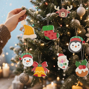 Kerstornamenten Schilderen op Nummers – Rendier Kerstman Sokken Kit