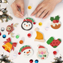 Afbeelding in Gallery-weergave laden, Kerstornamenten Schilderen op Nummers – Rendier Kerstman Sokken Kit