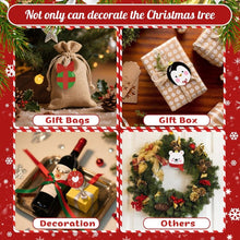 Afbeelding in Gallery-weergave laden, Kerstornamenten Schilderen op Nummers – IJsbeer Pinguïn Kerstman Kit