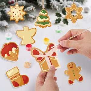 Kerstornamenten Schilderen op Nummers – Ster Boom Cadeau Kerstkoekjes Kit