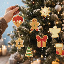 Afbeelding in Gallery-weergave laden, Kerstornamenten Schilderen op Nummers – Ster Boom Cadeau Kerstkoekjes Kit