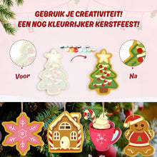 Afbeelding in Gallery-weergave laden, Kerstornamenten Schilderen op Nummers - Kit Feestcadeaus &amp; Vrolijkheid