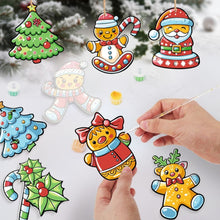 Afbeelding in Gallery-weergave laden, Kerstornamenten Schilderen op Nummers - Kit Hulstbessenkrans