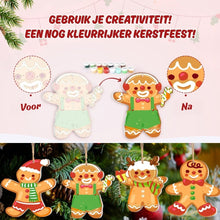 Afbeelding in Gallery-weergave laden, Kerstornamenten Schilderen op Nummers - Kit Peperkoek Vrienden