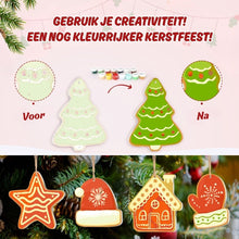 Afbeelding in Gallery-weergave laden, Kerstornamenten Schilderen op Nummers - Kit Kerstdorp