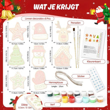 Afbeelding in Gallery-weergave laden, Kerstornamenten Schilderen op Nummers - Kit Kerstdorp