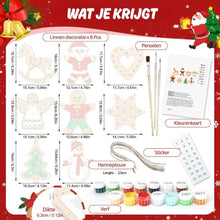 Afbeelding in Gallery-weergave laden, Kerstornamenten Schilderen op Nummers - Kit Kleine Vrolijke Iconen 2