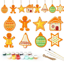 Afbeelding in Gallery-weergave laden, Kerstornamenten Schilderen op Nummers - Kit Kleine Vrolijke Iconen 3