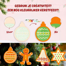 Afbeelding in Gallery-weergave laden, Kerstornamenten Schilderen op Nummers - Kit Kleine Vrolijke Iconen 3