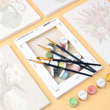 Afbeelding in Gallery-weergave laden, Mini Schilderen op Nummer 15x20cm (6 stuks) - Bloemen Vazen