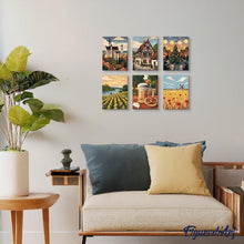 Afbeelding in Gallery-weergave laden, Mini Schilderen op Nummer 15x20cm (6 stuks) - Hallo Duitsland