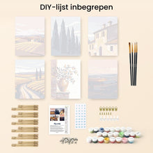 Afbeelding in Gallery-weergave laden, Mini Schilderen op Nummer 15x20cm (6 stuks) - Klassiek Toscane