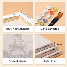 Afbeelding in Gallery-weergave laden, Mini Schilderen op Nummer 15x20cm (6 stuks) - Parijse Charme