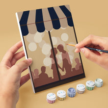 Afbeelding in Gallery-weergave laden, Mini Schilderen op Nummer 15x20cm (6 stuks) - Romantisch Café