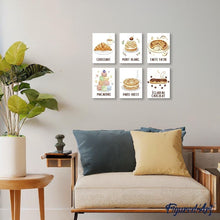 Afbeelding in Gallery-weergave laden, Mini Schilderen op Nummer 15x20cm (6 stuks) - Franse Gebakjes