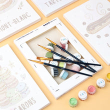 Afbeelding in Gallery-weergave laden, Mini Schilderen op Nummer 15x20cm (6 stuks) - Franse Gebakjes