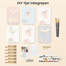 Afbeelding in Gallery-weergave laden, Mini Schilderen op Nummer 15x20cm (6 stuks) - Cocktailkunst