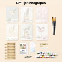 Afbeelding in Gallery-weergave laden, Mini Schilderen op Nummer 15x20cm (6 stuks) - Botanische Dranken