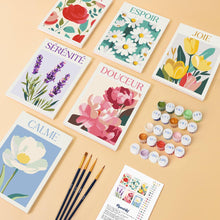 Afbeelding in Gallery-weergave laden, Mini Schilderen op Nummer 15x20cm (6 stuks) - Bloemen van Geluk