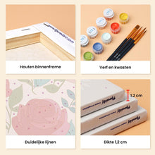 Afbeelding in Gallery-weergave laden, Mini Schilderen op Nummer 15x20cm (6 stuks) - Bloemen van Geluk