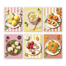 Afbeelding in Gallery-weergave laden, Mini Schilderen op Nummer 15x20cm (6 stuks) - Zomerse Lekkernijen