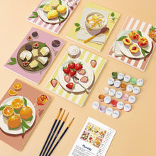 Afbeelding in Gallery-weergave laden, Mini Schilderen op Nummer 15x20cm (6 stuks) - Zomerse Lekkernijen