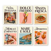 Afbeelding in Gallery-weergave laden, Mini Schilderen op Nummer 15x20cm (6 stuks) - Dolce Vita
