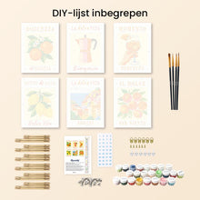 Afbeelding in Gallery-weergave laden, Mini Schilderen op Nummer 15x20cm (6 stuks) - Zon van Italië