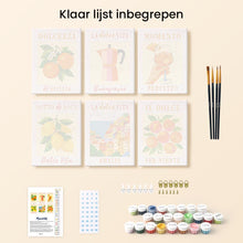 Afbeelding in Gallery-weergave laden, Mini Schilderen op Nummer 15x20cm (6 stuks) - Zon van Italië