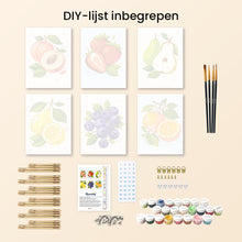 Afbeelding in Gallery-weergave laden, Mini Schilderen op Nummer 15x20cm (6 stuks) - Tuinfruit