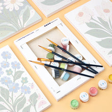 Afbeelding in Gallery-weergave laden, Mini Schilderen op Nummer 15x20cm (6 stuks) - Grafische Bloemen