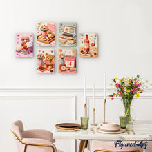 Afbeelding in Gallery-weergave laden, Mini Schilderen op Nummer 15x20cm (6 stuks) - Valentijnsdag