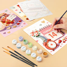 Afbeelding in Gallery-weergave laden, Mini Schilderen op Nummer 15x20cm (6 stuks) - Valentijnsdag