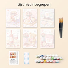 Afbeelding in Gallery-weergave laden, Mini Schilderen op Nummer 15x20cm (6 stuks) - Valentijnsdag