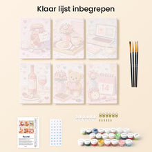 Afbeelding in Gallery-weergave laden, Mini Schilderen op Nummer 15x20cm (6 stuks) - Valentijnsdag