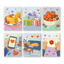 Afbeelding in Gallery-weergave laden, Mini Schilderen op Nummer 15x20cm (6 stuks) - Dagelijkse Liefde