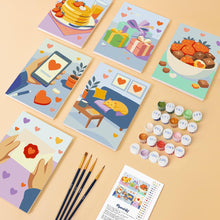 Afbeelding in Gallery-weergave laden, Mini Schilderen op Nummer 15x20cm (6 stuks) - Dagelijkse Liefde