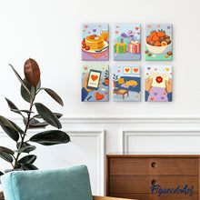 Afbeelding in Gallery-weergave laden, Mini Schilderen op Nummer 15x20cm (6 stuks) - Dagelijkse Liefde