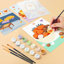 Afbeelding in Gallery-weergave laden, Mini Schilderen op Nummer 15x20cm (6 stuks) - Dagelijkse Liefde