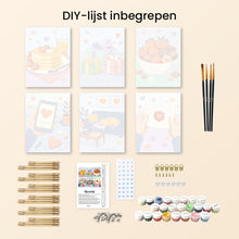 Afbeelding in Gallery-weergave laden, Mini Schilderen op Nummer 15x20cm (6 stuks) - Dagelijkse Liefde